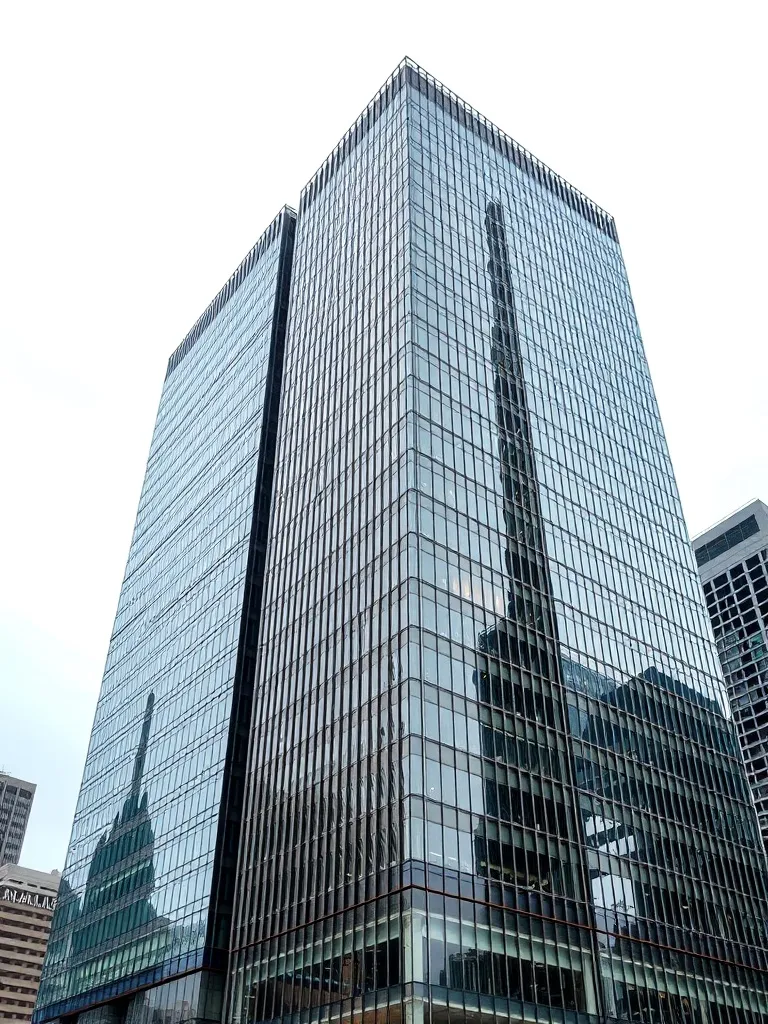 A sharp, high-contrast architectural photograph of Calgary d